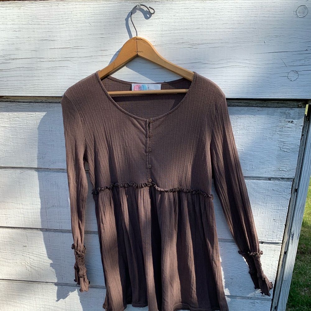 Free people beach long sleeve top